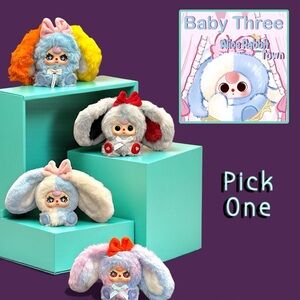 Baby Three Alice Rabbit Town Plush Pendant